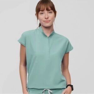 women's Seaglass Rafaela™ - Oversized Scrub Top - XS / Seaglass